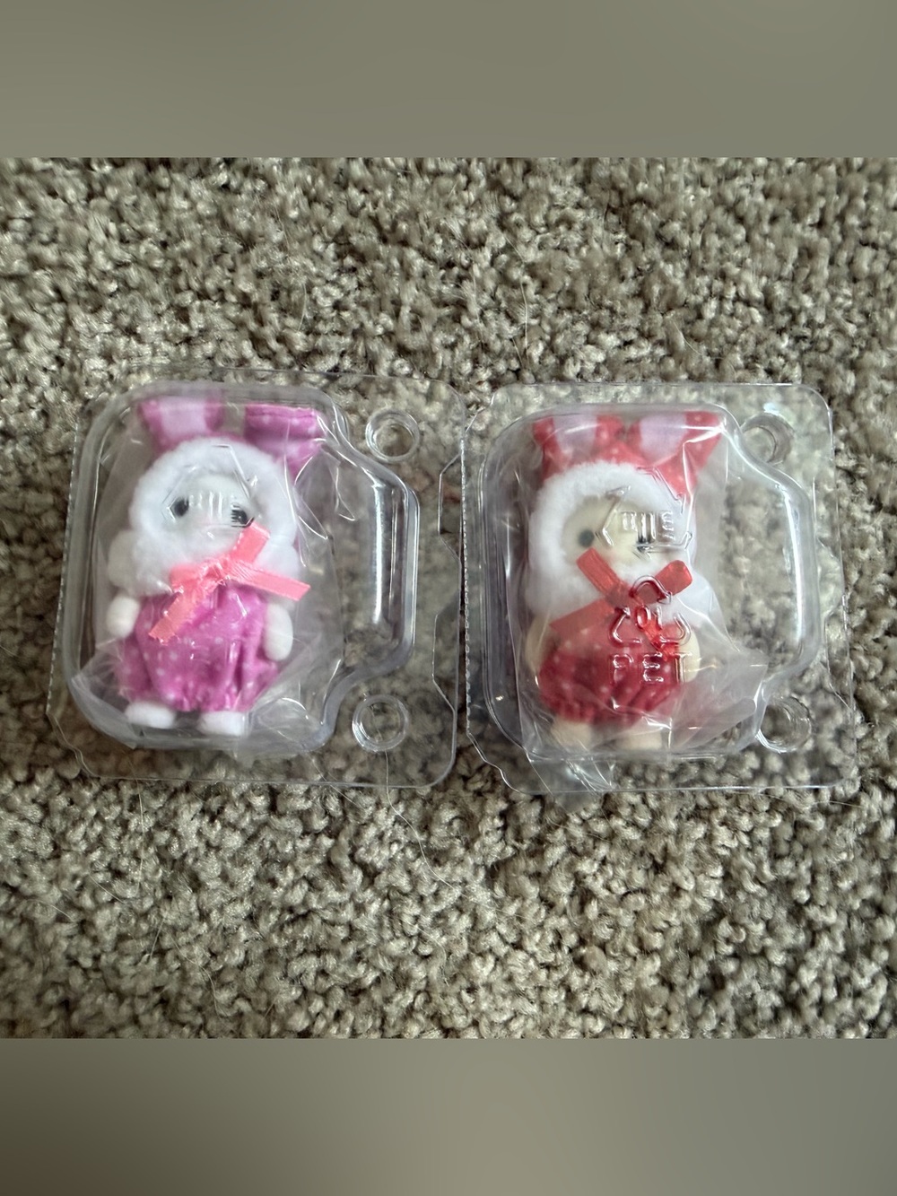 3/$25 Calico Critter Colourful Bunny Costume Series Pink Red
